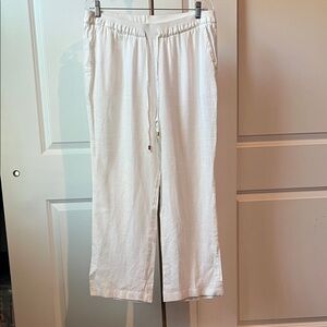 Ellen Tracy white gold  Drawstring Pants